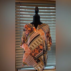 Vibrant Patchwork Blouse